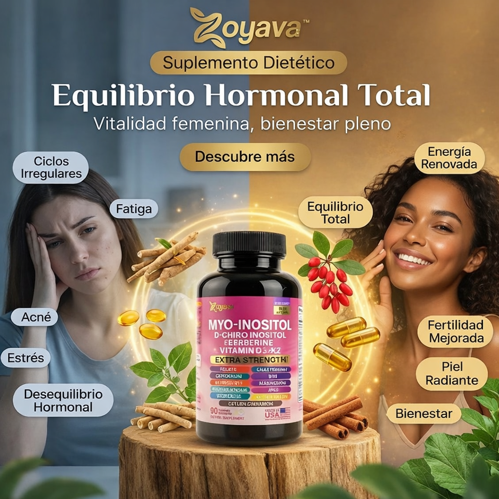 Suplemento hormonal Myo-Inositol (90 cápsulas) - Naturael FemBalance