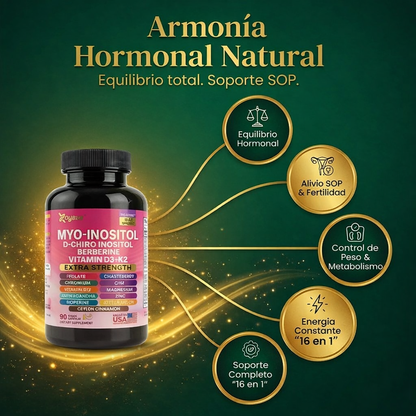 Suplemento hormonal Myo-Inositol (90 cápsulas) - Naturael FemBalance