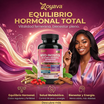 Suplemento hormonal Myo-Inositol (90 cápsulas) - Naturael FemBalance