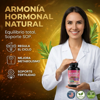 Suplemento hormonal Myo-Inositol (90 cápsulas) - Naturael FemBalance
